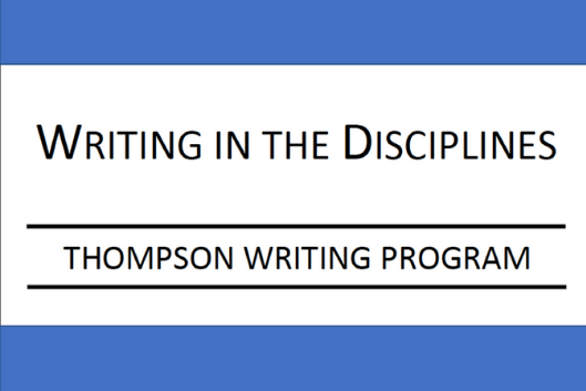 Writing in the Disciplines Writing in the Disciplines